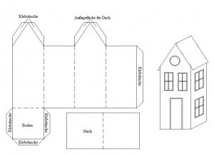 Häuser basteln aus papier