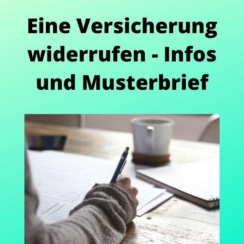 Fabelhafte Widerruf Einer Versicherung Bilder